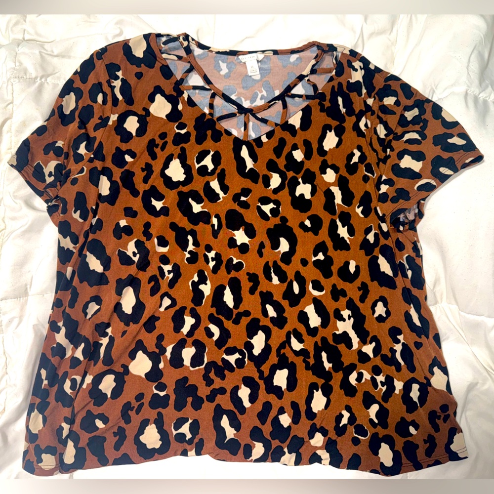 Leopard print blouse